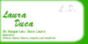 laura duca business card